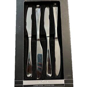 4 PC. Oneida MODA Stainless Steel Flatware Dinner Knife Set of 4 NEW!!!